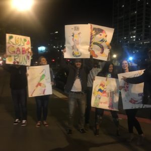 Fans cheering on The Biofreeze San Francisco Marathon Ultrarunners