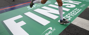 Finish line at The Biofreeze SF Marathon