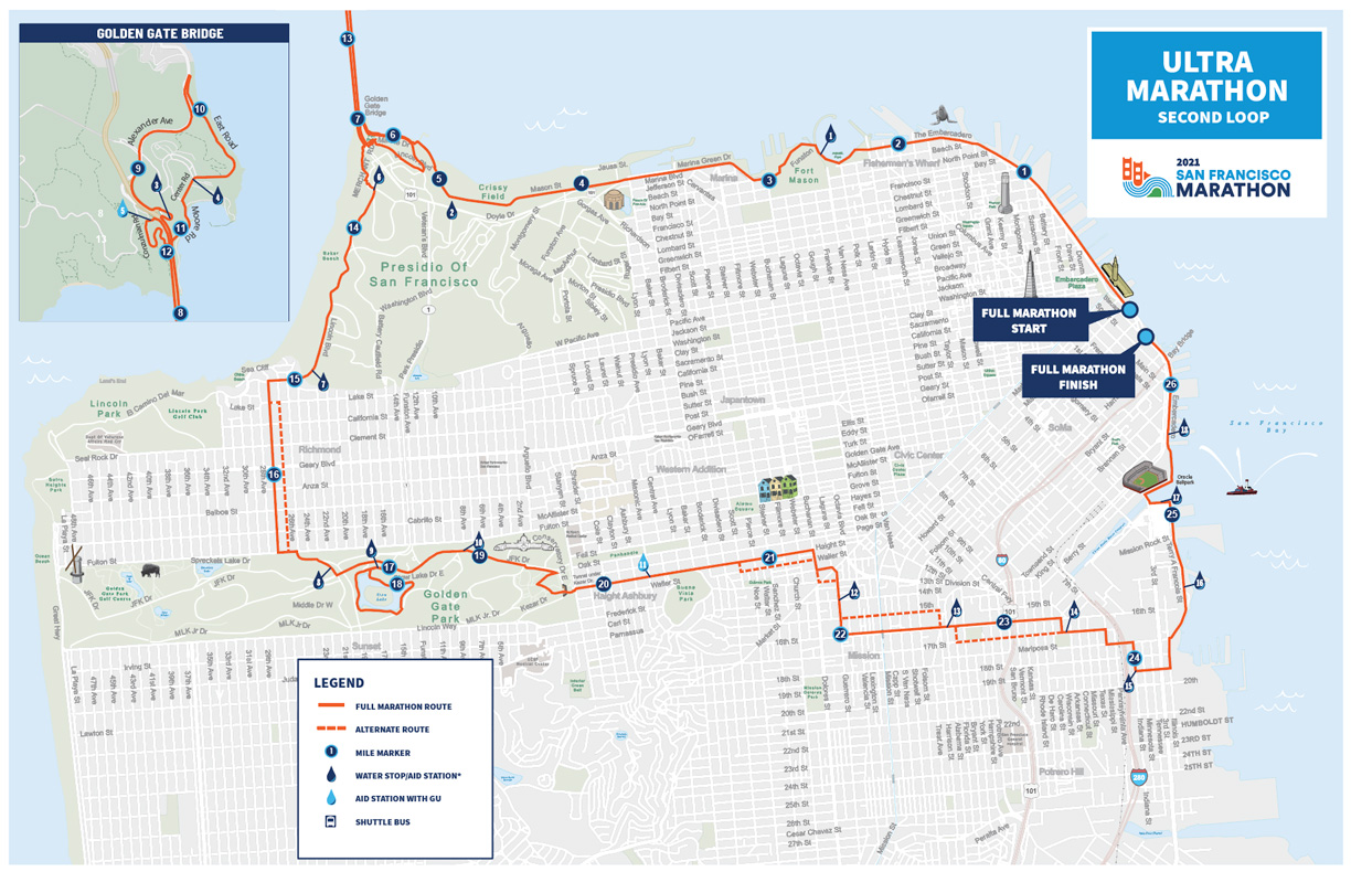Course Maps The San Francisco Marathon