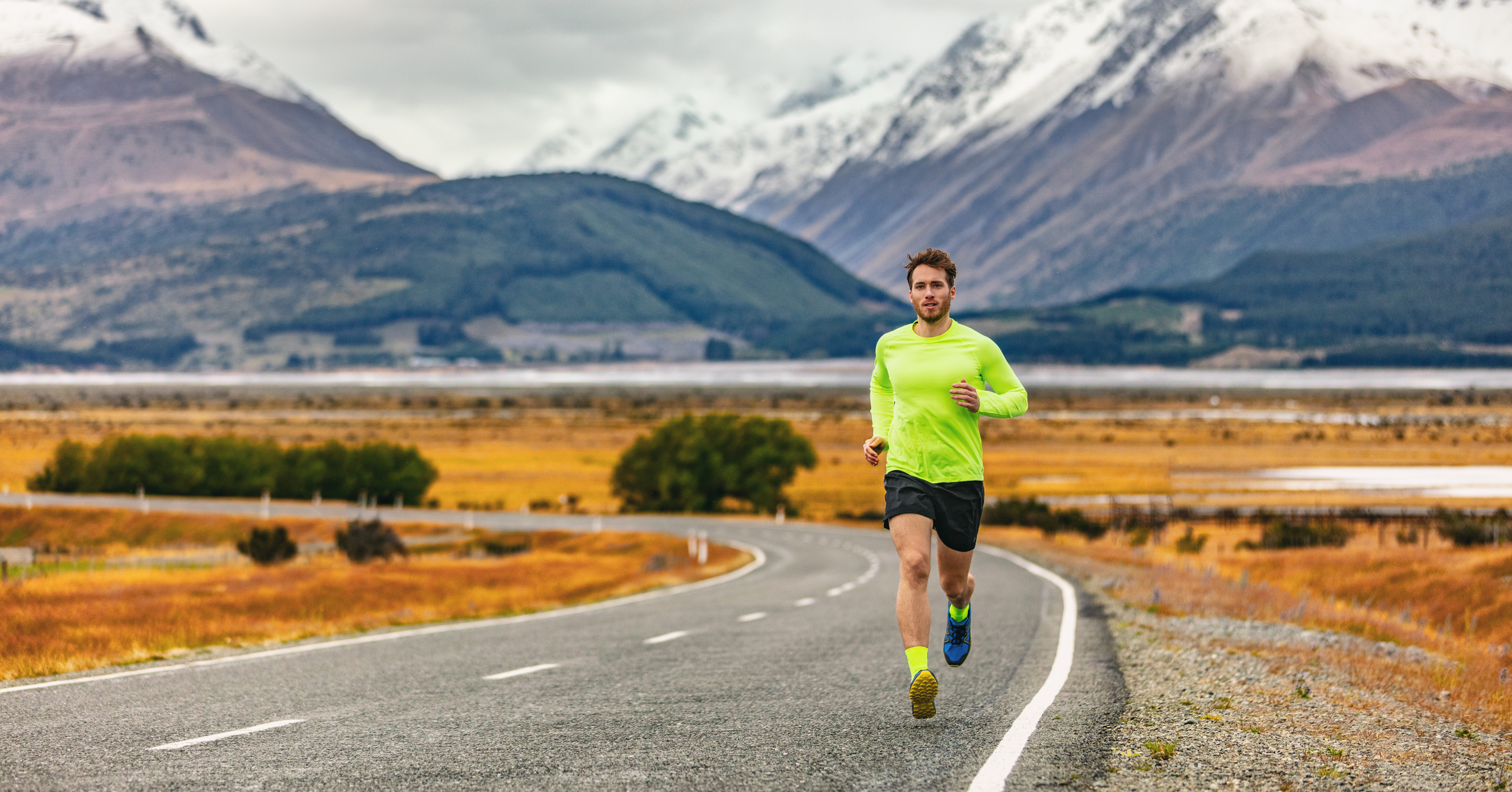 A runner is completing the long run with mountains in the background. But "what if I can't do my long run?"