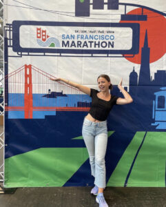 Monika Gebarzewska at the 2023 San Francisco Marathon Expo