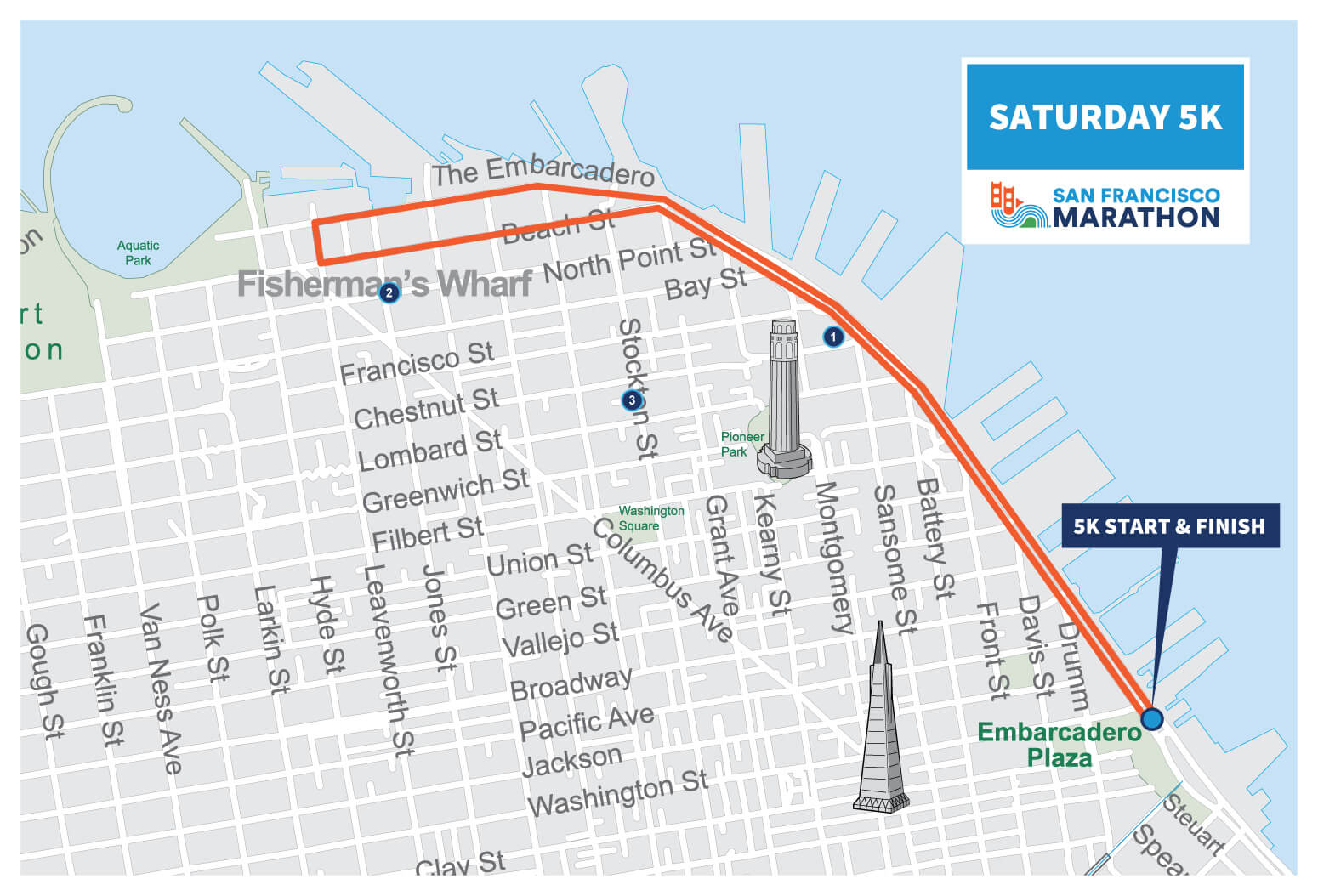 Saturday 5k Course Map