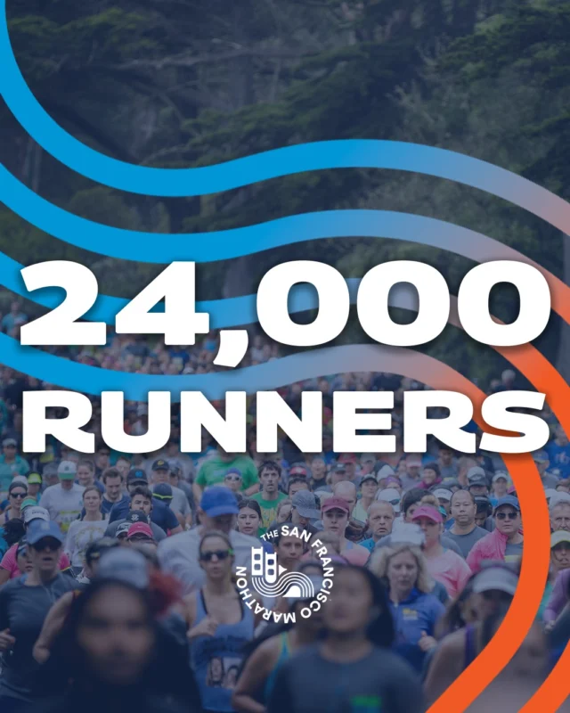 We currently have 24,000 runners registered across all our distances! 🎉 
That’s more people than a sold-out Warriors game at Chase Center! 
24,000 runners are in—are you? 👀 
🏃‍♂️ July 26-27!

🔗 Sign up now!

#SanFranciscoMarathon #SFMarathon #SFM
